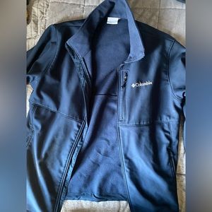 Navy Blue Columbia Soft-shell Jacket